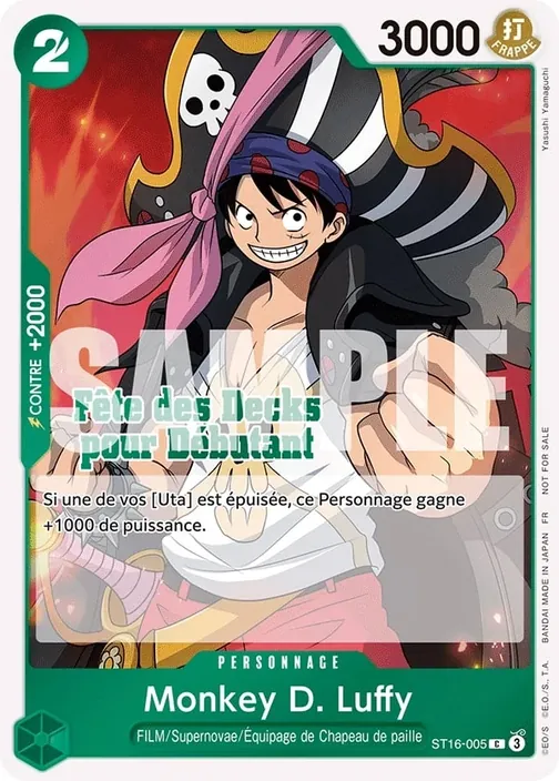 Carte One Piece française ST16-005 Monkey.D.Luffy