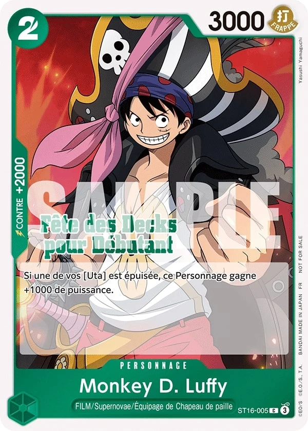 Carte One Piece française Monkey.D.Luffy ST16-005 C