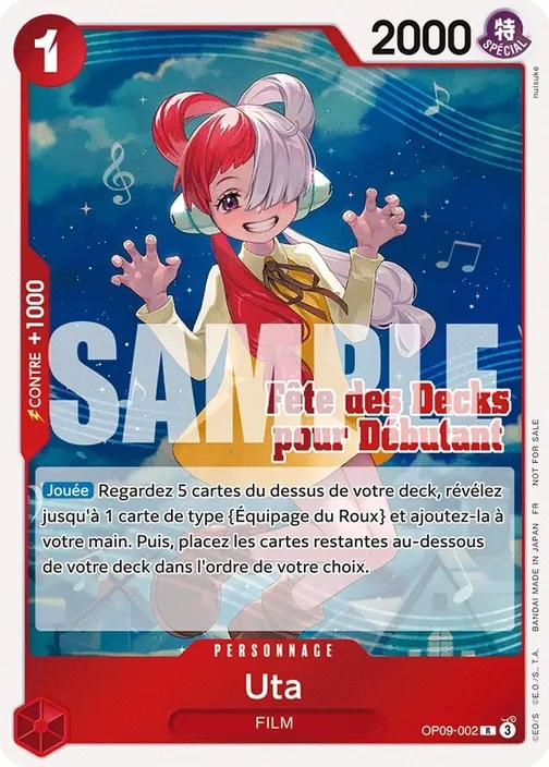 Carte One Piece française OP09-002 Uta
