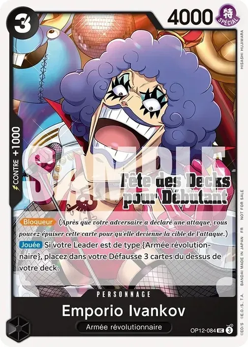 Carte One Piece française OP12-084 Emporio Ivankov