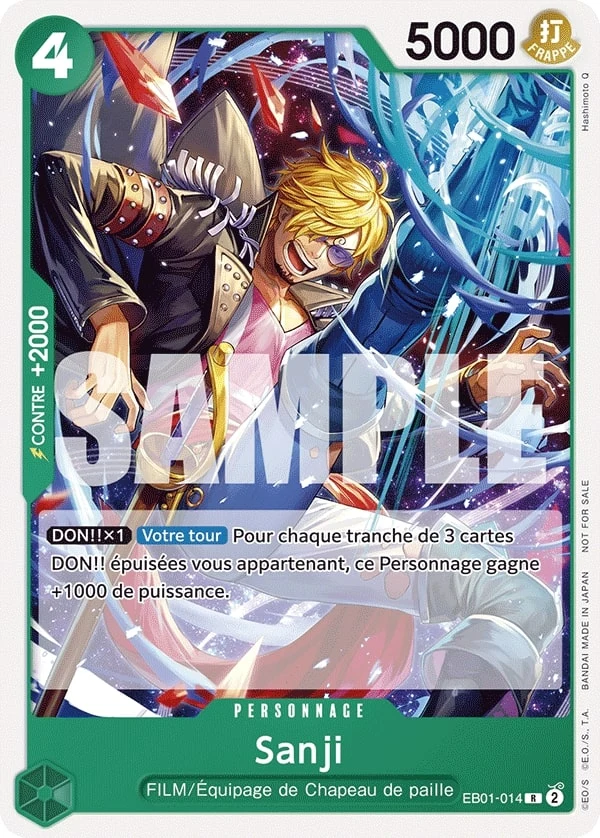 Carte One Piece française Sanji EB01-014 R