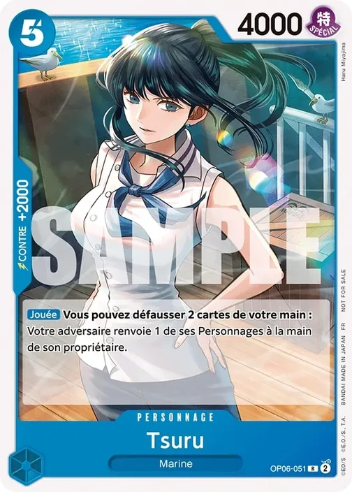 Carte One Piece française OP06-051 Tsuru