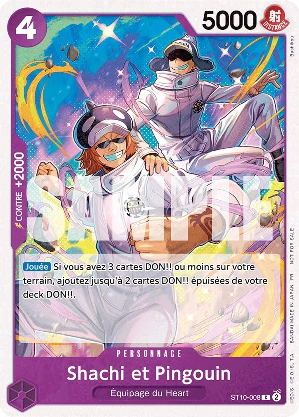 Carte One Piece française Shachi et Pingouin ST10-008 C