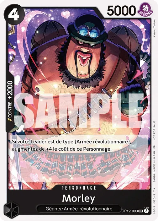 Carte One Piece française OP12-093 Morley