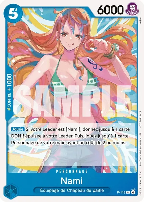 Carte One Piece française P-112 Nami