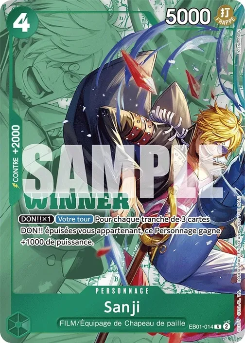Carte One Piece française EB01-014 Sanji