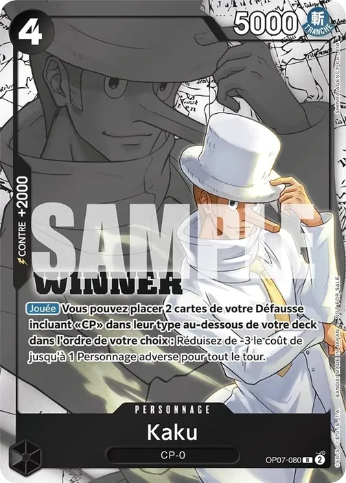 Carte One Piece française OP07-080 Kaku
