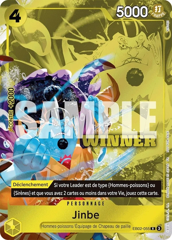Carte One Piece française Jinbe EB02-055 R