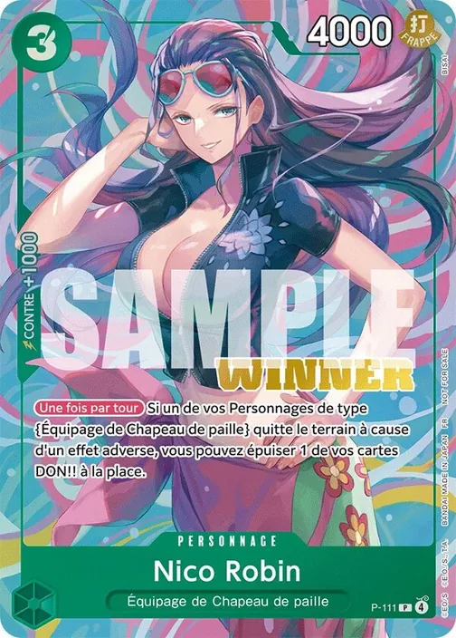 Carte One Piece française P-111 Nico Robin