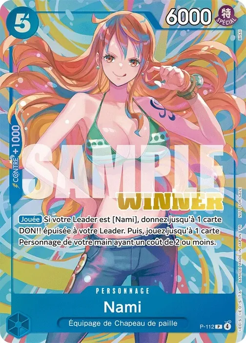 Carte One Piece française P-112 Nami