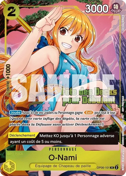 Carte One Piece française OP06-101 O-Nami