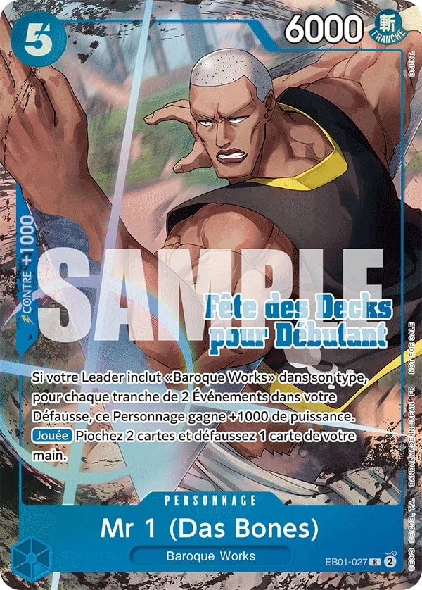 Carte One Piece française Mr.1(Daz.Bonez) EB01-027 R
