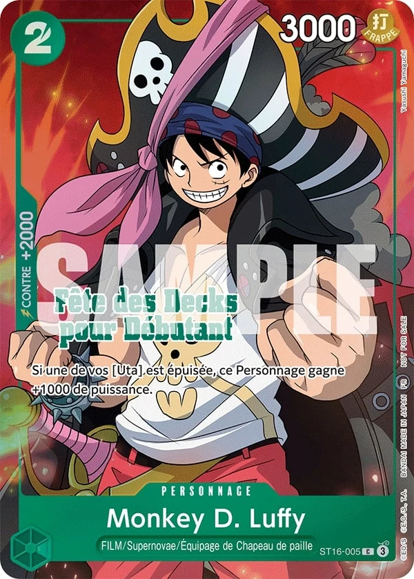 Carte One Piece française Monkey.D.Luffy ST16-005 C