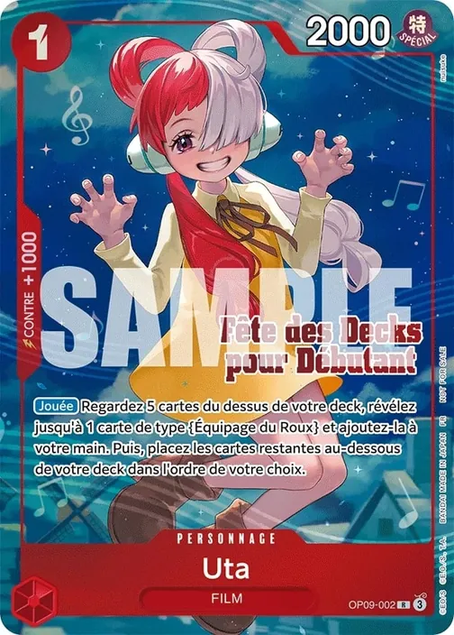 Carte One Piece française OP09-002 Uta