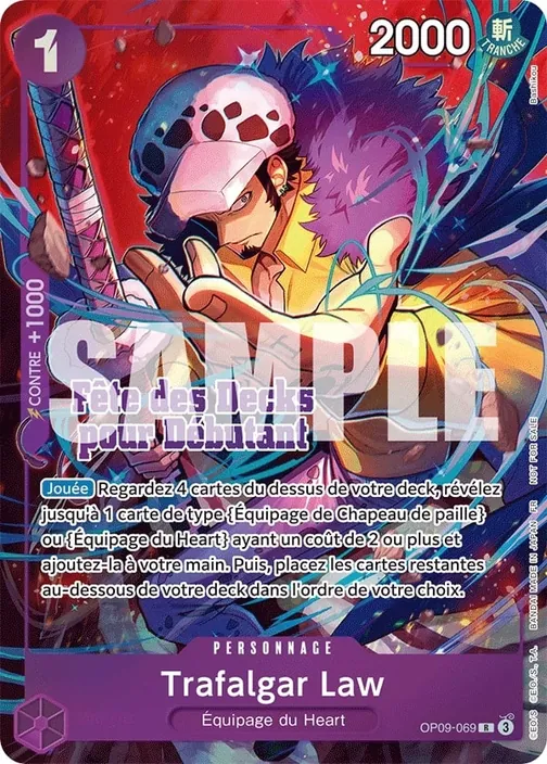 Carte One Piece française OP09-069 Trafalgar Law