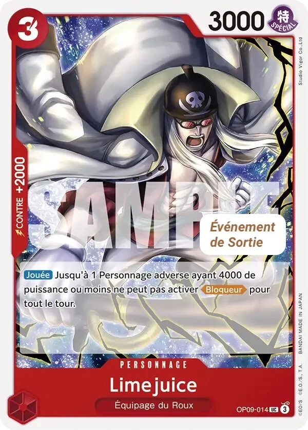 Carte One Piece française Limejuice OP09-014 UC
