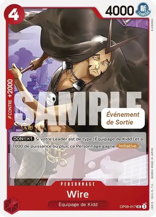Carte One Piece française OP09-017 Wire