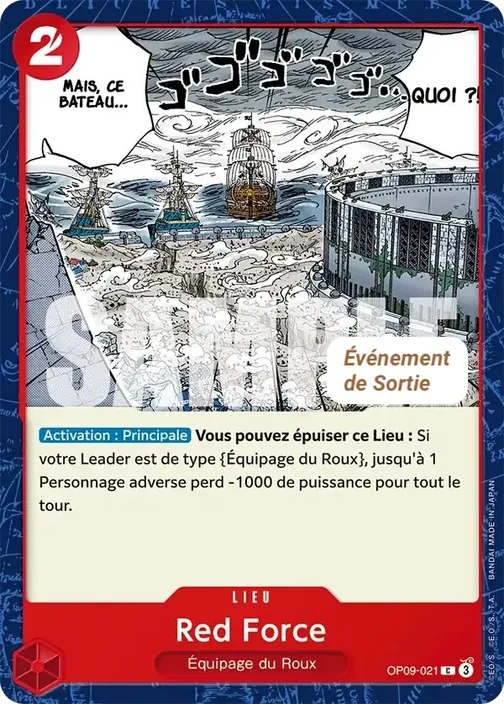 Carte One Piece française OP09-021 Red Force