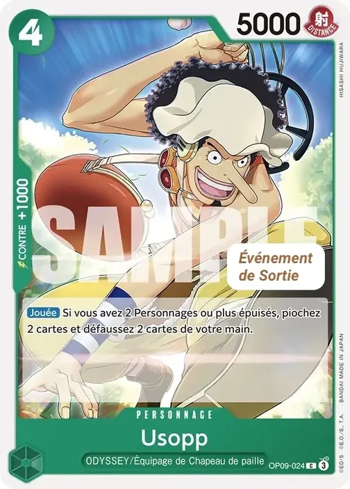Carte One Piece française OP09-024 Usopp