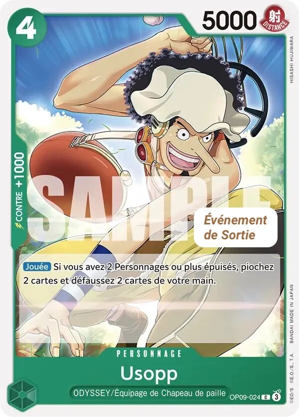Carte One Piece française Usopp OP09-024 C
