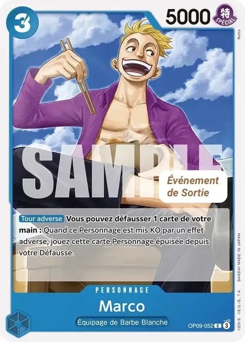 Carte One Piece française OP09-052 Marco