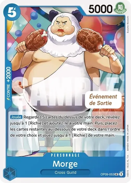 Carte One Piece française OP09-053 Morge