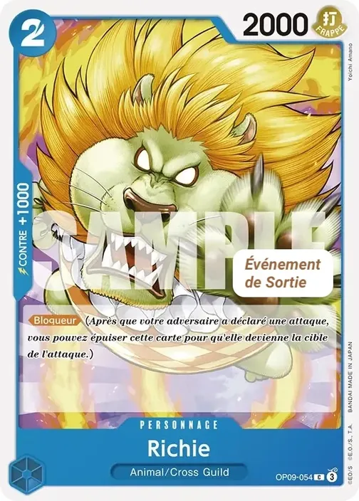 Carte One Piece française OP09-054 Richie