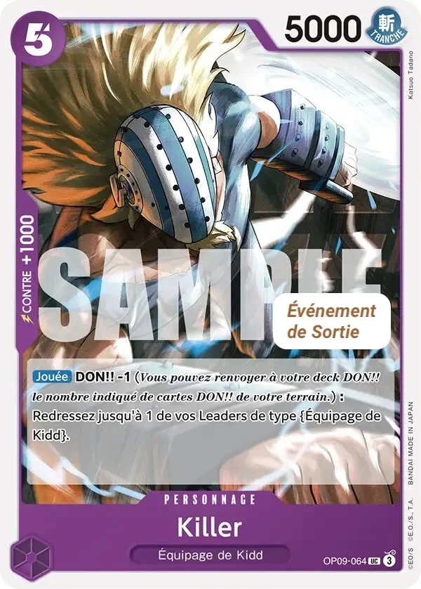 Carte One Piece française Killer OP09-064 UC