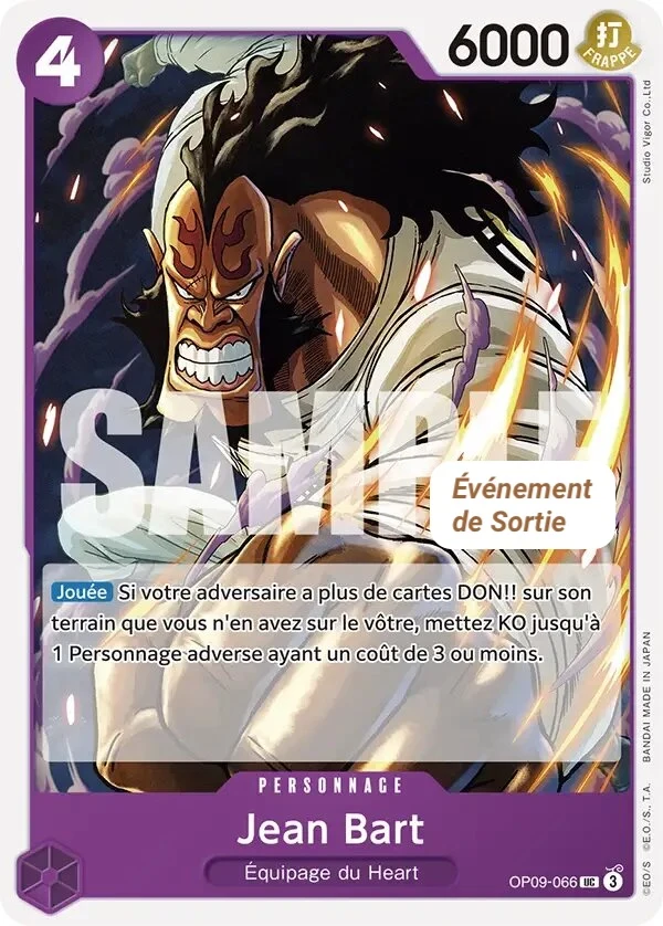 Carte One Piece française Jean Bart OP09-066 UC