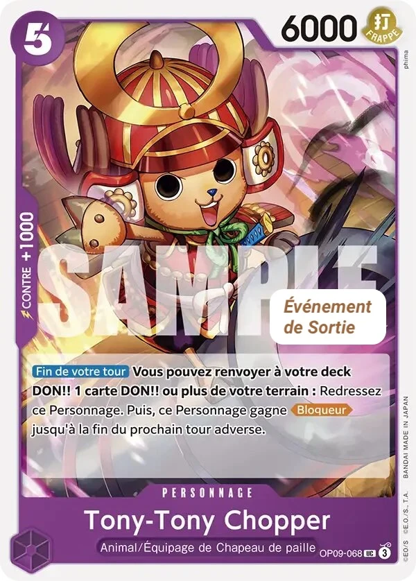 Carte One Piece française Tony Tony.Chopper OP09-068 UC