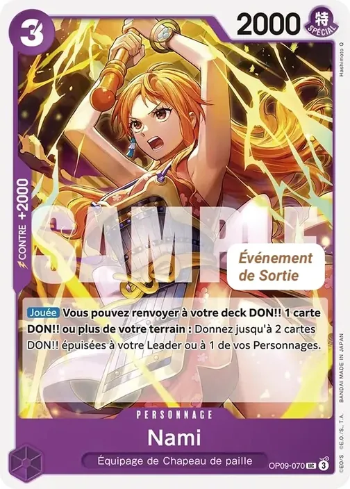 Carte One Piece française OP09-070 Nami