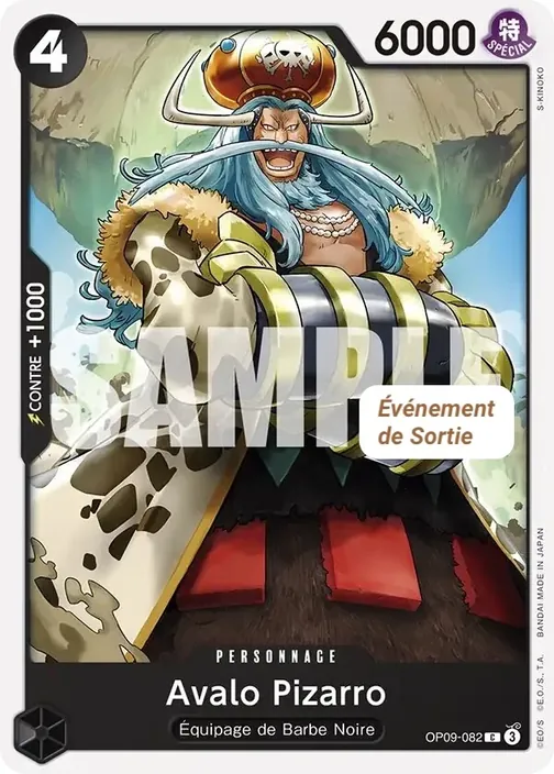 Carte One Piece française OP09-082 Avalo Pizarro