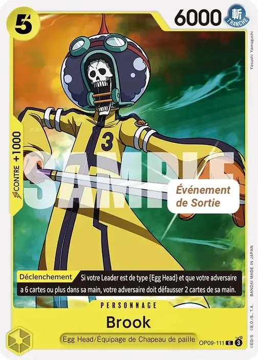 Carte One Piece française OP09-111 Brook