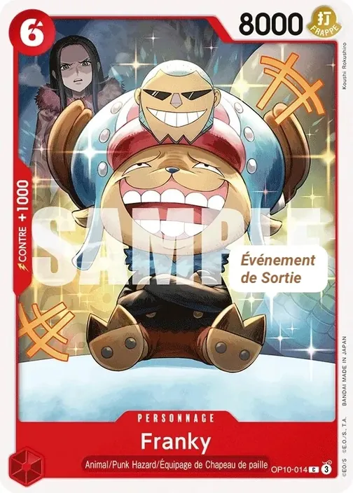 Carte One Piece française OP10-014 Franky