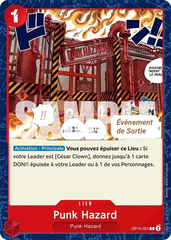 Carte One Piece française Punk Hazard OP10-021 C