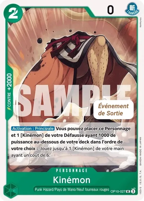 Carte One Piece française OP10-027 Kinémon
