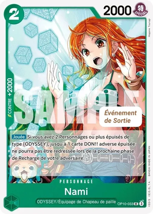 Carte One Piece française OP10-033 Nami
