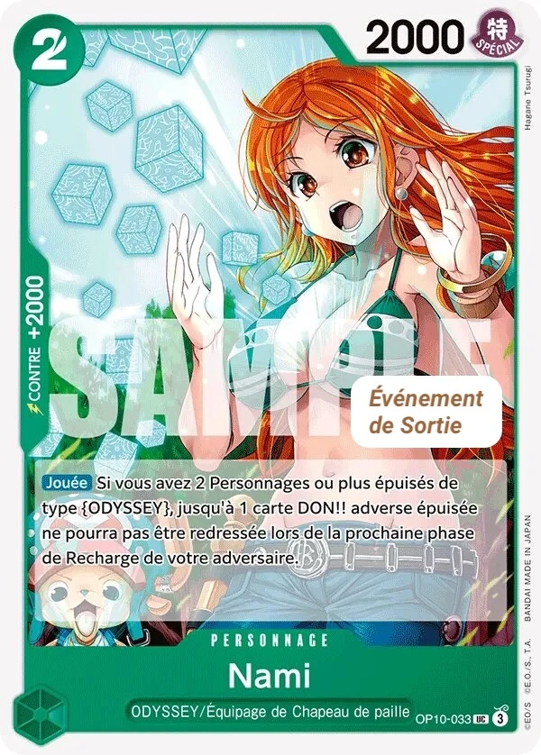 Carte One Piece française Nami OP10-033 UC