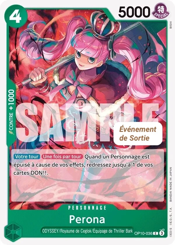 Carte One Piece française Perona OP10-036 C