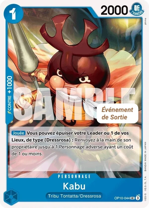 Carte One Piece française Kabu OP10-044 UC