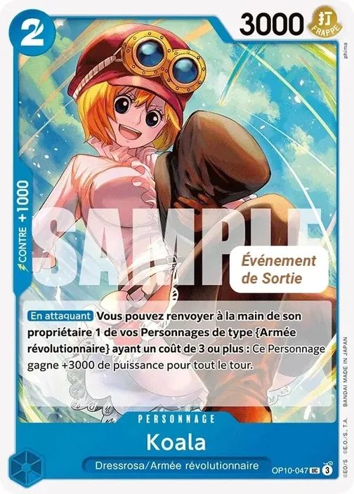 Carte One Piece française OP10-047 Koala