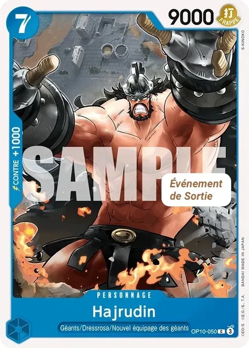 Carte One Piece française OP10-050 Hajrudin