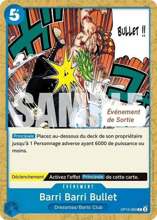 Carte One Piece française OP10-060 Barri Barri Bullet