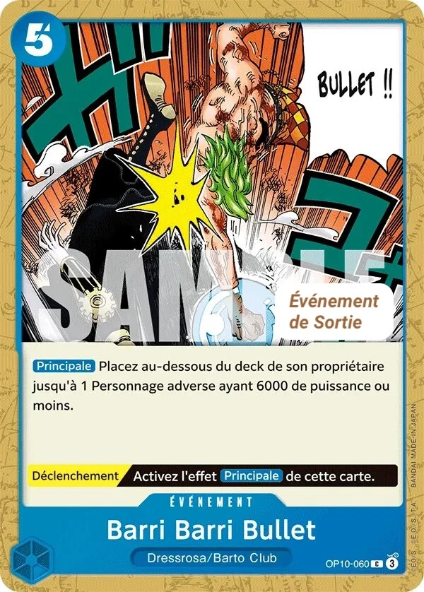Carte One Piece française Barri Barri Bullet OP10-060 C