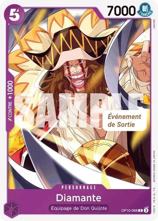 Carte One Piece française OP10-068 Diamante