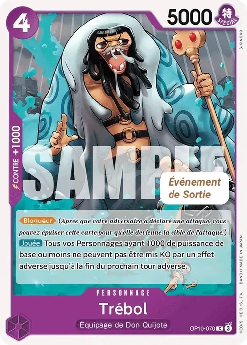 Carte One Piece française OP10-070 Trébol