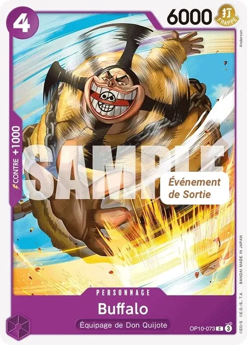 Carte One Piece française OP10-073 Buffalo