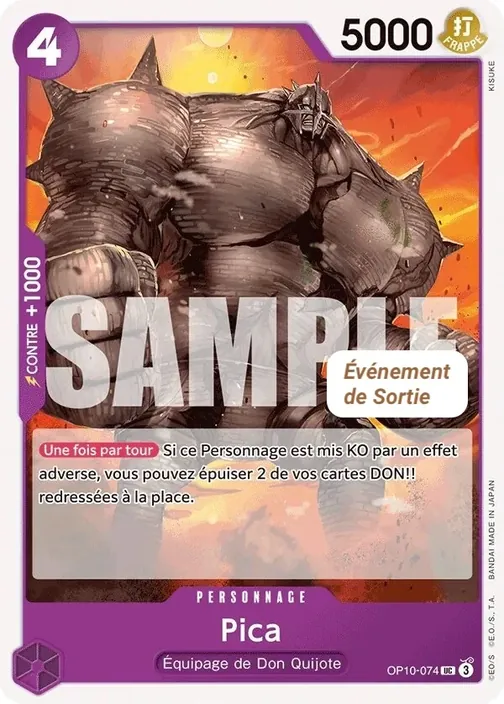 Carte One Piece française OP10-074 Pica