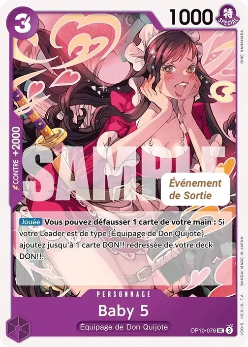 Carte One Piece française OP10-076 Baby 5