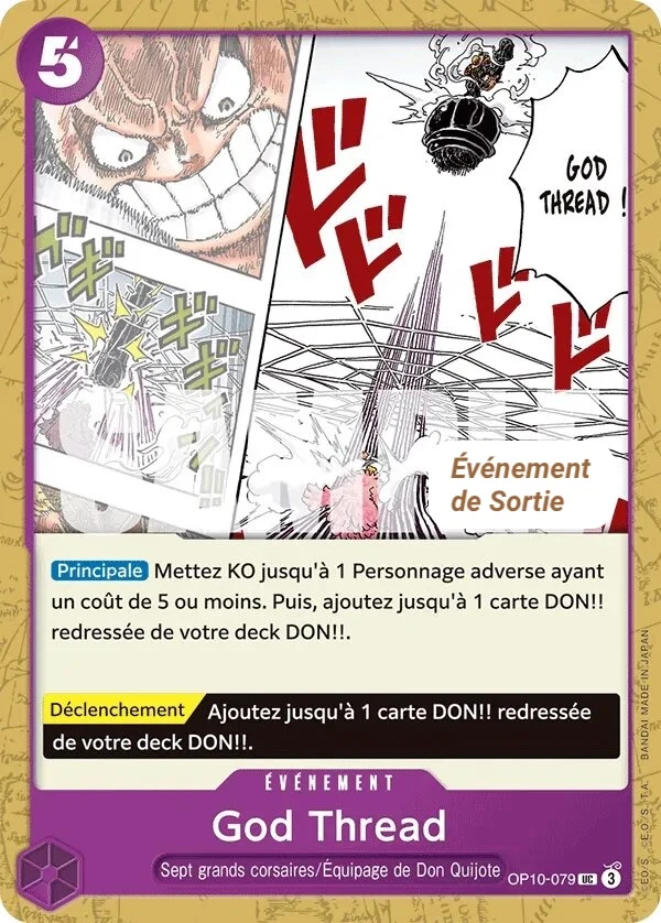 Carte One Piece française God Thread OP10-079 UC